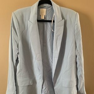 h&m powder blue blazer!